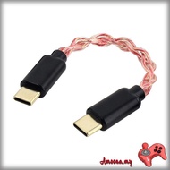 AMOONA Type C to Type C Sound Adapter Cord Headphone Female Car Auxiliary Cable Connector for Home T