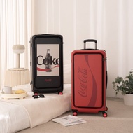 【Coca-Cola可口可樂】28吋上掀雙開輕框箱 前開行李箱