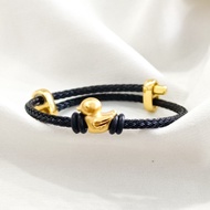 Terbaru gelang tali model swan bebek cute duck unik stylish emas