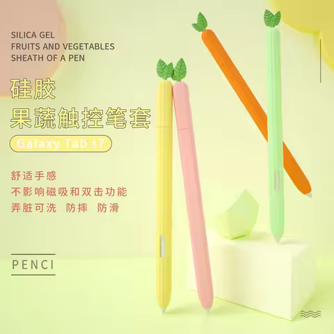 For Samsung Galaxy Tab S6 Lite P610 P615 Tab S7 S8 Tablet S6Lite Pencil Case Cover S Pen Bag Non-sli