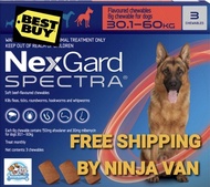 Nexgard Spectra Extra Large Dogs 30 -60kg)EXPIRY 31/02/2023. FREE SHIPPING