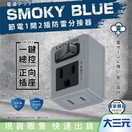 Big Sanyuan | Shenggang NDR OT-7611T (Cement Gray) Industrial Style Power Saving 1 Open 2 Plug Light