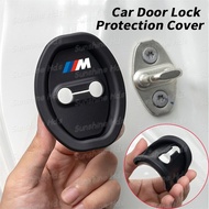 4Pcs BMW M Car Door Lock Protection Cover Silicone Door Lock Shock Absorber Silent Anti-collision Ru