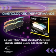 Lexar Thor RGB 16GB (2x8GB) 32GB (2x16GB) DDR5 6000 CL38 Black White Desktop PC Computer RAM Memory