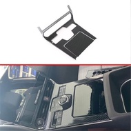 For Toyota bZ4X 2023-24 Carbon Fiber ABS Central Gear Shift Panel Cover Trim 3x