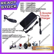 EBIKE BATTERY CHARGER 24V 36V 48V 60V 72V 12AH 20AH 60V20AH 48V12AH 48V20AH ELECTRIC E-SCOOTER LEAD BATERI CHARGER DZF