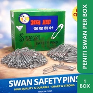 SWAN PINS PER BOX CONTAINS 72 DOZEN Safety Pin Brooch Hijab Pin