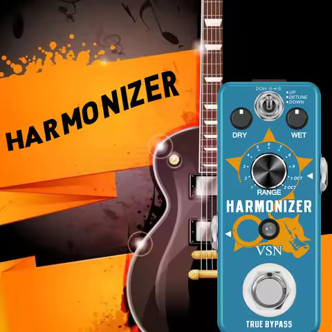 VSN Guitar Pitch Box Harmonizer Pedal Digital Effect Pedal Harmonic Harmony Pitch Shifter True Bypas