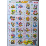 ABC Reading Poster Sticker Cute