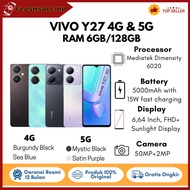Handphone Vivo Y27 4G &amp; 5G Ram 6GB/128GB Original Garansi Resmi Vivo