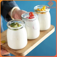 Cc Pudding Bottle 100ml 150ml 200ml Glass Yogurt Cup Baking Mold With Lid