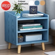 GDeal Simple Modern Multi functional Bedside Table Wood Mini Cabinet Shelf Storage Furniture Meja Si