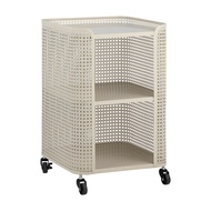 INDEX LIVING MALL ชั้นวางของ 2 ชั้นพร้อมล้อ รุ่นโอเรีย - สีเบจ