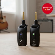 A9 2.4GHz Wireless Guitar System with 24-bit 48KHz Audio, 100ft Range, No Latency, 4-Hour Rechargeab