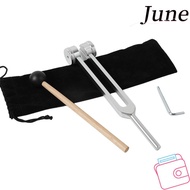 JUNEGOODS 128Hz Tuning Forks, Energy Healing Massage Reflex Hammer,  128 Hz Frequency Aluminum Alloy