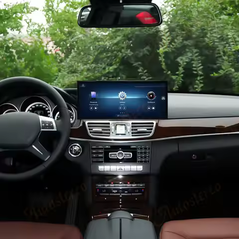 15.8 Inch Qualcomm Android 14 Carplay For Mercedes Benz E W212 W207 Car Multimedia Player GPS Naviga