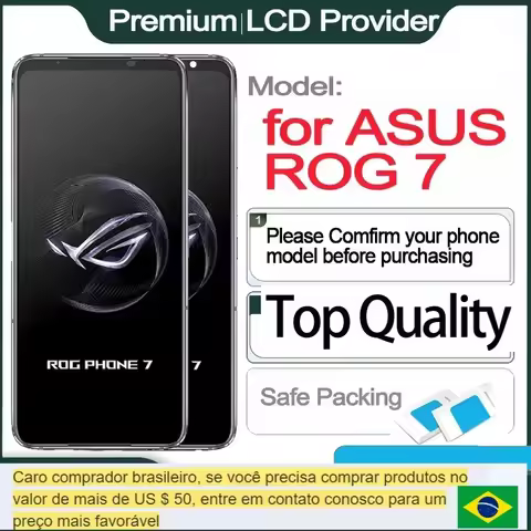 Supports all functions LCD Replacement for Asus ROG Phone 7, Touch Screen, 6.78 "Display Rog 7 Pro
