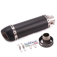 51mm 2 ống xả dành cho xe máy phổ thông bằng sợi carbon Ống xả xe máy Bộ giảm thanh Với ống xả DB Ki