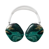 Burga Airpod Hardcase Compatible with Apple Airpods MAX Case, Emerald Green Jade Stone High Fashion 