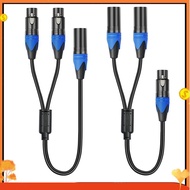 Microphone Splitter Cord Mic Cable 1 XLR Male to2 XLR Female Microphone Splitter Microphone Splitter