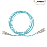 LAKAMAK Fiber Patch Cord, SC/UPC To SC/UPC Multimode Duplex OM3 Fiber Optic Cable, Fiber Jumper Cord