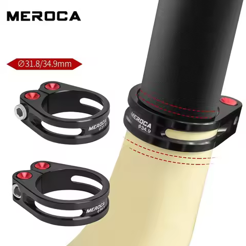 MEROCA J235 Locking Seatpost Clamp 31.8mm (15.7g)/34.9mm (16.7g) Aluminum Alloy Bicycle Seat Clamp F