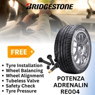 NEW TYRE 195/50R15 POTENZA ADRENALIN RE004 BRIDGESTONE (WITH INSTALLATION)