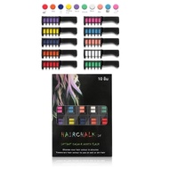 10PCS เด็กหลายสีย้อมผมชุดหวีแฟชั่นแต่งหน้าชุดของเล่นทิ้งย้อมผมหวีของเล่นสําหรับสาวสีผม