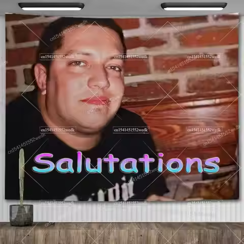 Funny Sal Vulcano Impractical Jokers Tapestry Wall Hanging Aesthetic Room Decor Meme Tapestry Yoga C