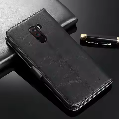 Poco F1 Luxury Retro Flip Case For Xiaomi Pocophone F1 Wallet Cover Case On Mi A2 Lite Back Case
