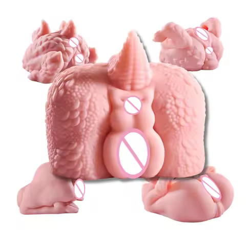 YUKUI Variant Dragon Buttocks Body Silicone Male Masturbator Silicone Pocket Pussy Men's Onahole Rea
