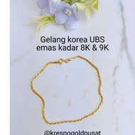 Korean gold bracelet UBS mining/ 8K & 9K