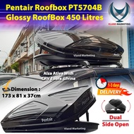 Pentair Roofbox Glossy Roof box with Roof Rack 450Litres ( L SIZE ) Alza Exora Livina Wish CRV Roofbox