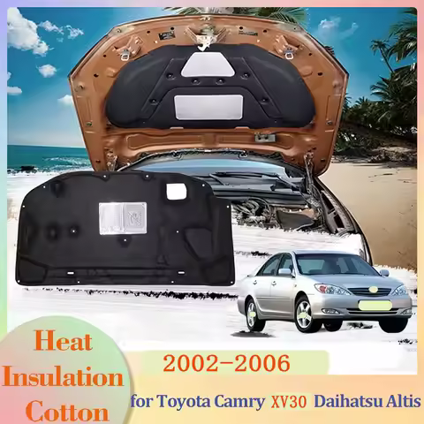 for Toyota Camry XV30 Gracia Daihatsu Altis 2002-2006 Hood Engine Insulation Pad Liner Cotton Soundp