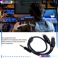 HECCEH Dual XLR Female to 1/4in Male, 0.5m / 1.6ft Stereo Audio 6.35mm TRS to 2 XLR Y Splitter Cable