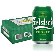 Carlsberg Danish Pilsner Beer 24 Can x 320ml  Carton Deal Promotion (Green tab)