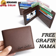 ORIGINAL 100% Cowhide Men's 3D Dimensional Wallet Leather Wallet Dompet Lelaki Kulit Original
