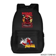 Marvel's Spider-Man Deadpool Iron Man Student backpack large capacity outdoor travel bag multifuncti
