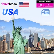 Unlimited 4G 1-30Days USA eSIM  America eSIM 500MB/1GB/3GB/5GB/10GB eSIM Card Instant Delivery