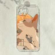 Anime Cartoon Cat Suitable for Apple 13p/14 Huawei Xiaomi 11OPPO Glory vivos7 OnePlus 9r Phone Case