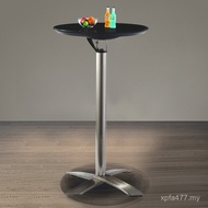 Fold Round Table High Feet Cocktail Fashion Table Modern Simple Bar Square Table Folding Bar Table P