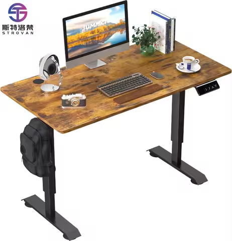 Sit and Stand Desk Electric 28 to 46 Inch Height Adjustable Desk Office Computer Table Max Desktop 2