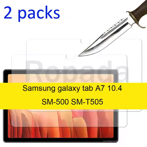 2PCS Glass For Samsung galaxy tab A7 10.4 SM-T500 SM-T505 SM-T509 Scratch Proof Tempered Glass Scree