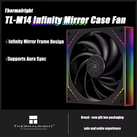 Thermalright TL-M14 140mm Case Fan Silent -Balance Fan Case Fan Supports ARGB sync Infinity mirror f