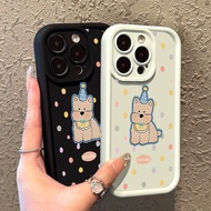 OPPO A17/A17K Shockproof Cartoon Dog Case A36 A38/A18 A3S/A12E A5 A3X/A3 A53/A32 A54 4G A57 A58 4G A