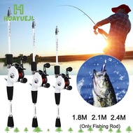HUAYUEJI Telescopic Fishing Rod SuperHard Travel Adjustable Fishing Tackle