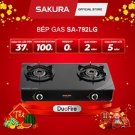 Bếp gas đôi Lửa Xoáy Kép Thế Hệ Mới SAKURA SA-792LG - Bảo hành chính hãng 24 tháng - Chỉ có tại Saku