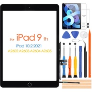 for iPad 9 2021 Screen Replacement, Touch Screen for iPad 9th Gen 10.2 inch A2602 A2603 A2604 A2605 