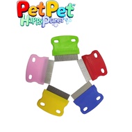 PetPet Sisir Kutu Kucing Anjing Besi | Stainless Steel Flea Comb Brush Grooming Bulu Kucing Anjing