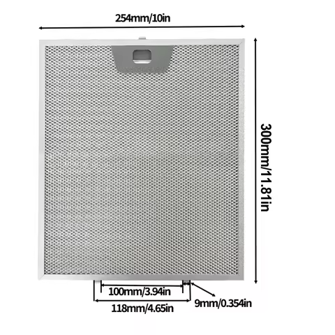 For WB02X24871 Replacement Oil Grease Filter for Ran Hood Compatible with JVW5361EJ1ES Two Sizes 302